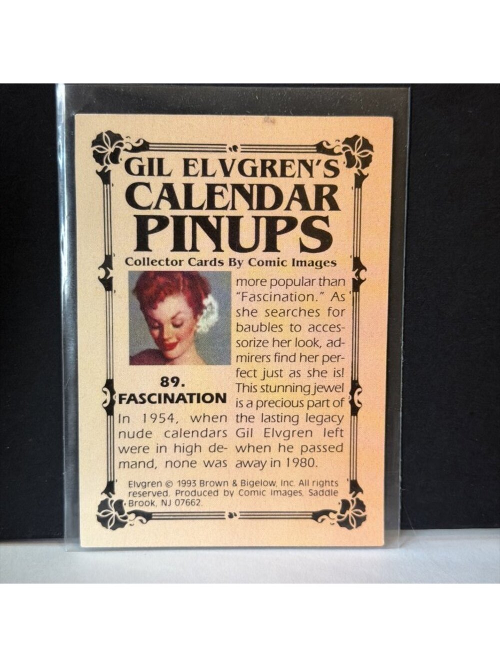 1993 Gil Elvgren Calendar Pinups Card Single #89 Fascination Comic Images